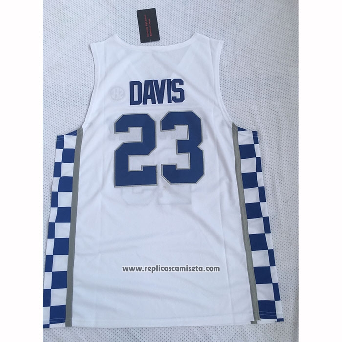 Camiseta NCAA Kentucky Wildcat Anthony Davis 2025 Blanco